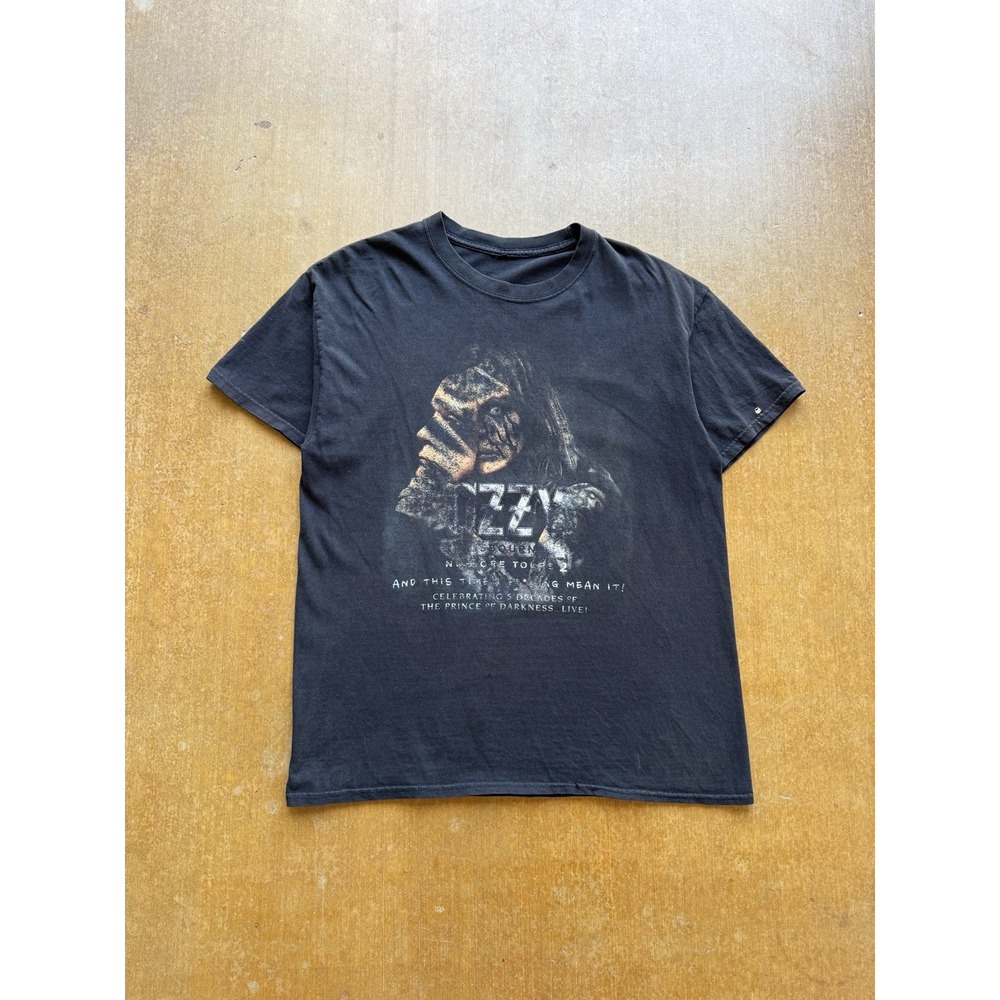 2018 Ozzy Osbourne No More Tours Stonesour Black Faded Band T-Shirt Medium
